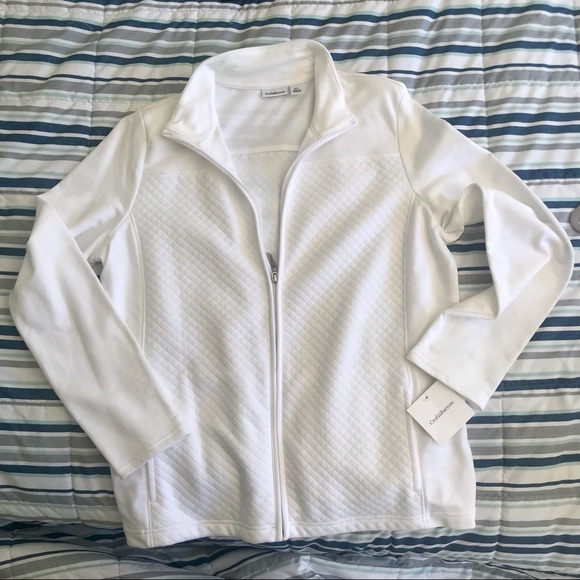 croft & barrow Jackets & Coats Croftbarrow Xl Womens White Zipper